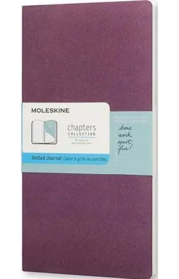 Moleskine Chapters Large Dotted Journal Plum Purple